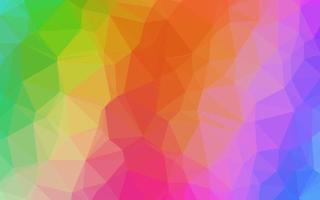 multicolore léger, motif polygonal vectoriel arc-en-ciel.