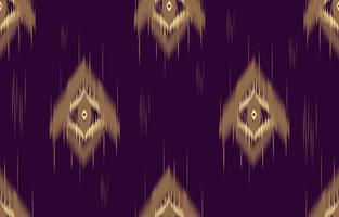 ikat marron motif géométrique sans couture style de broderie traditionnelle orientale ethnique.design pour le fond, tapis, tapis, papier peint, vêtements, emballage, batik, tissu, illustration vectorielle. vecteur
