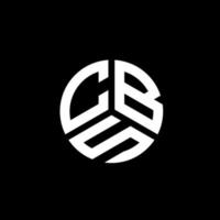 création de logo de lettre cbs sur fond blanc. concept de logo de lettre initiales créatives cbs. conception de lettre cbs. vecteur