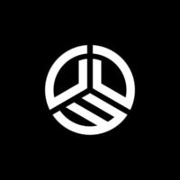 création de logo de lettre ddw sur fond blanc. concept de logo de lettre initiales créatives ddw. conception de lettre ddw. vecteur