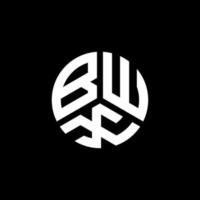 création de logo de lettre bwx sur fond blanc. concept de logo de lettre initiales créatives bwx. conception de lettre bwx. vecteur