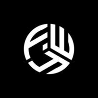 création de logo de lettre fwy sur fond blanc. fwy concept de logo de lettre initiales créatives. conception de lettre fwy. vecteur