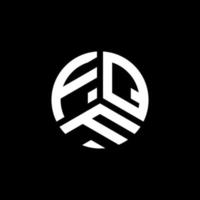 création de logo de lettre fqf sur fond blanc. concept de logo de lettre initiales créatives fqf. conception de lettre fqf. vecteur