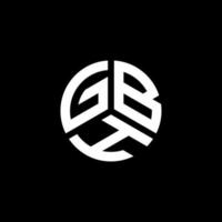 création de logo de lettre gbh sur fond blanc. concept de logo de lettre initiales créatives gbh. conception de lettre gbh. vecteur