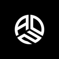 création de logo de lettre aoz sur fond blanc. concept de logo de lettre initiales créatives aoz. conception de lettre aoz. vecteur