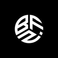 création de logo de lettre bfz sur fond blanc. concept de logo de lettre initiales créatives bfz. conception de lettre bfz. vecteur