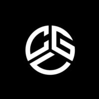 création de logo de lettre cgv sur fond blanc. concept de logo de lettre initiales créatives cgv. conception de lettre cgv. vecteur