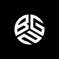 création de logo de lettre bgn sur fond blanc. concept de logo de lettre initiales créatives bgn. conception de lettre bgn. vecteur