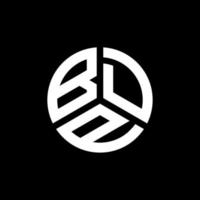 création de logo de lettre bdp sur fond blanc. concept de logo de lettre initiales créatives bdp. conception de lettre bdp. vecteur