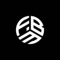 création de logo de lettre fbm sur fond blanc. concept de logo de lettre initiales créatives fbm. conception de lettre fbm. vecteur