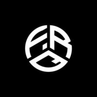création de logo de lettre frq sur fond blanc. concept de logo de lettre initiales créatives frq. conception de lettre frq. vecteur