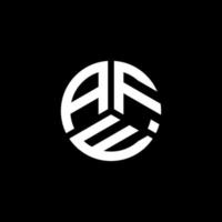 création de logo de lettre afe sur fond blanc. concept de logo de lettre initiales créatives afe. conception de lettre afe. vecteur