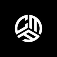 création de logo de lettre cma sur fond blanc. concept de logo de lettre initiales créatives cma. conception de lettre cma. vecteur