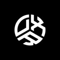 création de logo de lettre dxr sur fond blanc. concept de logo de lettre initiales créatives dxr. conception de lettre dxr. vecteur