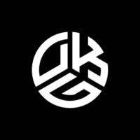 création de logo de lettre dkg sur fond blanc. dkg concept de logo de lettre initiales créatives. conception de lettre dkg. vecteur