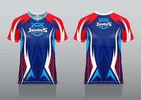 conception de jeu de maillot esport vue avant et arrière vecteur