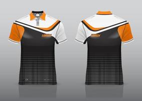 conception uniforme de polo pour les sports de plein air vecteur