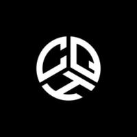 création de logo de lettre cqh sur fond blanc. concept de logo de lettre initiales créatives cqh. conception de lettre cqh. vecteur