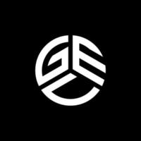 création de logo de lettre gev sur fond blanc. concept de logo de lettre initiales créatives gev. conception de lettre gev. vecteur