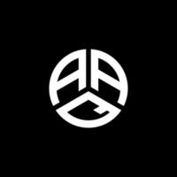 création de logo de lettre aaq sur fond blanc. concept de logo de lettre initiales créatives aaq. conception de lettre aaq. vecteur