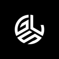 création de logo de lettre gls sur fond blanc. concept de logo de lettre initiales créatives gls. conception de lettre gls. vecteur
