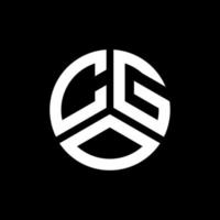 création de logo de lettre cgo sur fond blanc. concept de logo de lettre initiales créatives cgo. conception de lettre cgo. vecteur