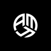 création de logo de lettre amy sur fond blanc. amy concept de logo de lettre initiales créatives. conception de lettre amy. vecteur