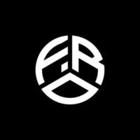 création de logo de lettre bof sur fond blanc. bof concept de logo de lettre initiales créatives. pour la conception de la lettre. vecteur