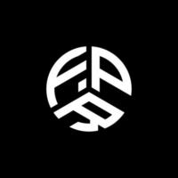 création de logo de lettre fpr sur fond blanc. concept de logo de lettre initiales créatives fpr. conception de lettre fpr. vecteur