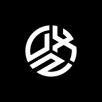 création de logo de lettre dxz sur fond blanc. concept de logo de lettre initiales créatives dxz. conception de lettre dxz. vecteur