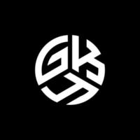 création de logo de lettre gky sur fond blanc. concept de logo de lettre initiales créatives gky. conception de lettre gky. vecteur