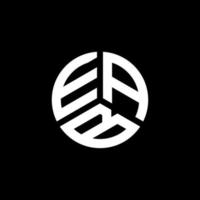 création de logo de lettre eab sur fond blanc. concept de logo de lettre initiales créatives eab. conception de lettre eab. vecteur