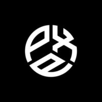 création de logo de lettre printpxp sur fond noir. concept de logo de lettre initiales créatives pxp. conception de lettre pxp. vecteur