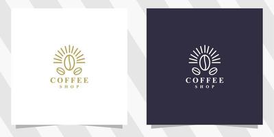 modèle de conception de logo de café simple
