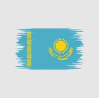 brosse drapeau kazakhstan vecteur