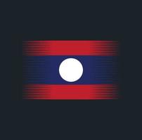 brosse de drapeau du laos. drapeau national vecteur