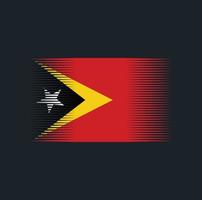 brosse drapeau timor leste. drapeau national vecteur