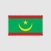 conception de vecteur de drapeau mauritanie. drapeau national