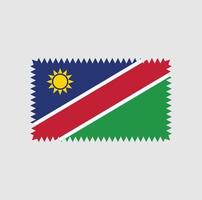 conception de vecteur de drapeau namibie. drapeau national