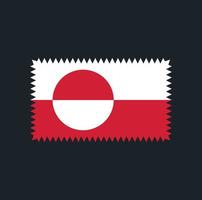 conception de vecteur de drapeau du groenland. drapeau national