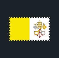 conception de vecteur de drapeau du vatican. drapeau national