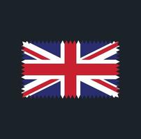 conception de vecteur de drapeau du Royaume-Uni. drapeau national