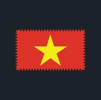 conception de vecteur de drapeau vietnamien. drapeau national