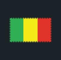 conception de vecteur de drapeau malien. drapeau national