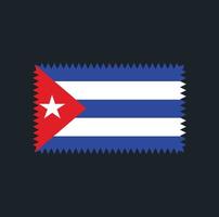 conception de vecteur de drapeau de cuba. drapeau national