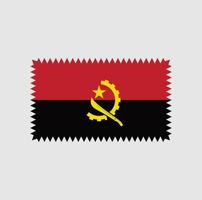 conception de vecteur de drapeau angola. drapeau national