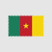 conception vectorielle du drapeau camerounais. drapeau national vecteur