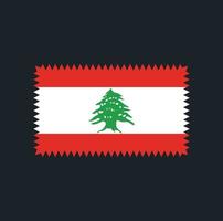 conception de vecteur de drapeau du liban. drapeau national