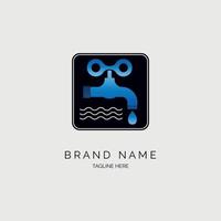 conception de modèle d'icône de logo de robinet d'eau pour la marque ou l'entreprise et autre