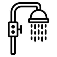 icône de douche simple vecteur